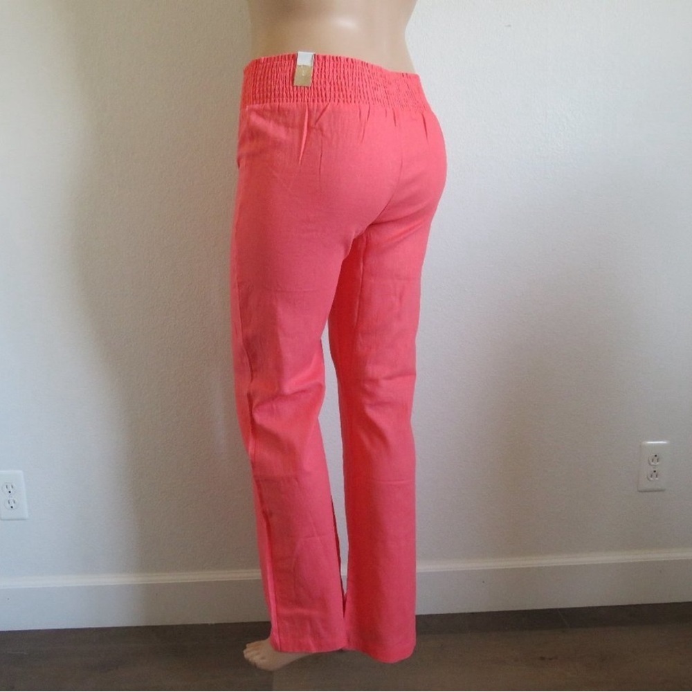 MAURICES Jeans Women's LINEN Pull On Flare Pants Size Small Fits Size 8 NWT - Picture 2 of 3